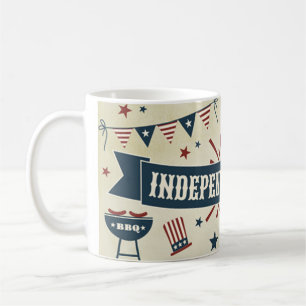 Café Independência 4 de julho caneca patriótica dos E