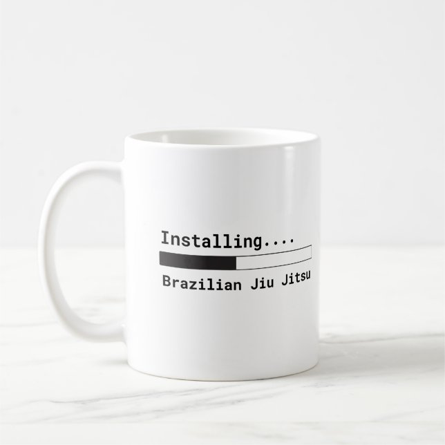 Café "Instalando brasileiro caneca de Jiu Jitsu" (Esquerda)