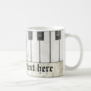 Café Jogador de piano ou caneca do professor