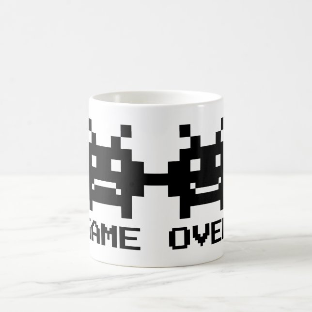 Café JOGO MAIS DE 8 bits caneca de arte em pixel para o (Centro)