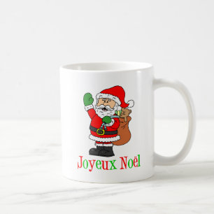 Café Joyeux Noel Papais noeis caneca de natal francesa