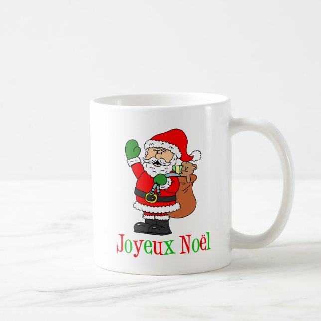 Café Joyeux Noel Papais noeis caneca de natal francesa (Direita)