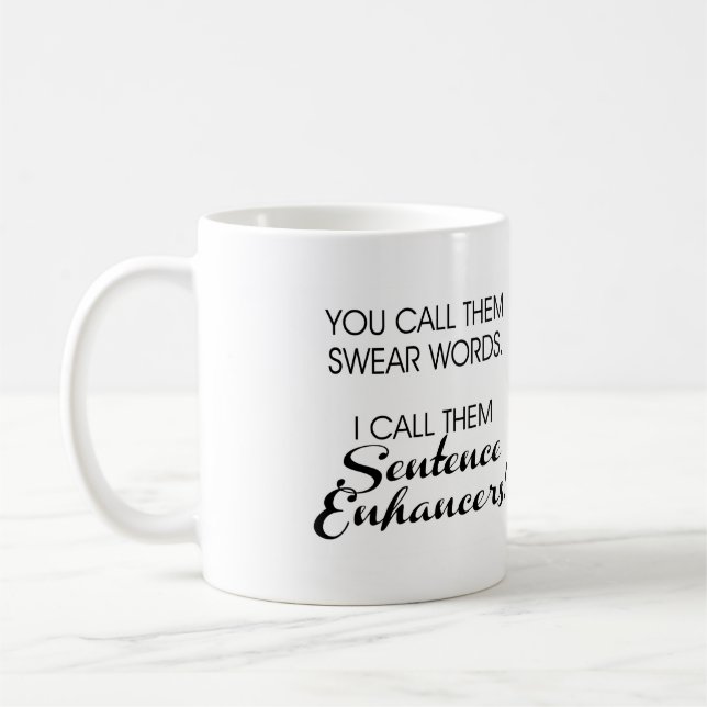 Café Jure a caneca da palavra de praga dos realçadores (Esquerda)