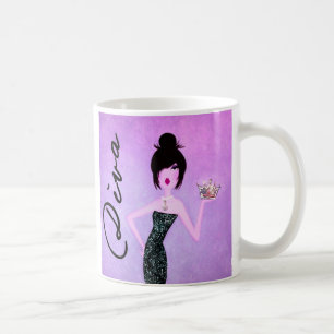 Café La do La de Ooh de uma diva! caneca