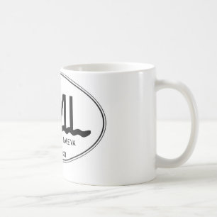 Café lago cerâmico VA mountain de Smith da caneca de