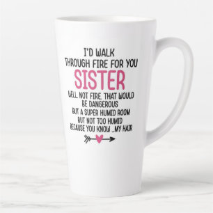 Café Latte Amor de caneca da irmã 