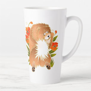 Café Latte BINDI MINGSIE - caneca vermelha de vaca