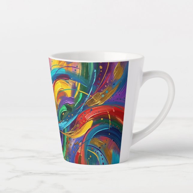 Café Latte Cada gole é melhor com Caneca de Estilo (Direita)
