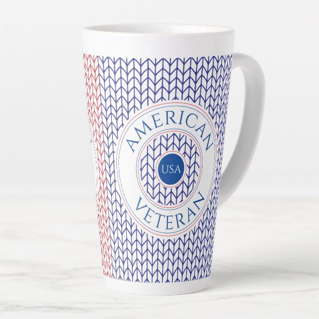 CAFÉ LATTE CANECA ALTA DE LATTÉ PARA VETERANO AMERICANO (Ângulo direito)