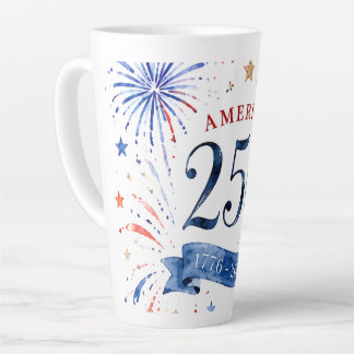 Café Latte Caneca America 250 Fogos de Artifício Patrióticos,