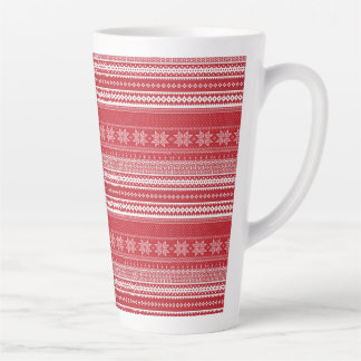Café Latte Caneca Clássica de Natal Fair Isle