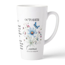 Caneca da Flor de Nascimento de Outubro Cosmic Sip