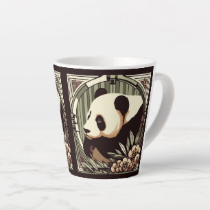 Café Latte Caneca de 330ml do Urso Panda Art Déco