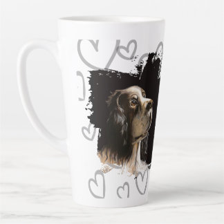 Café Latte Caneca de amor de cão Spaniel
