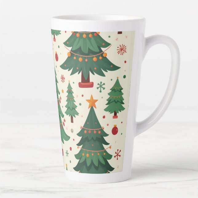 Café Latte caneca de árvore do natal (Direita)