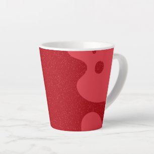 Café Latte Caneca de Blob Vermelho Tomate Personalizada – Des