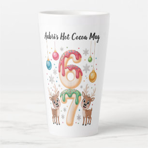 Café Latte Caneca de Cacau Quente Personalizável – Meme de Fe