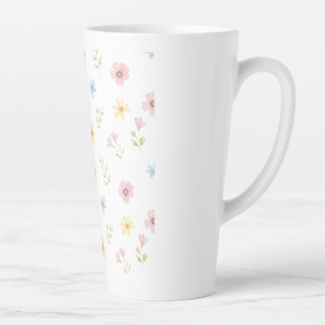 Café Latte Caneca de Cerâmica de Prado de Primavera Caprichos (Direita)