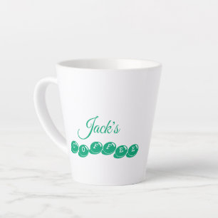 Café Latte Caneca de Cerâmica Personalizada Patrimônio Cane