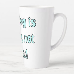 Café Latte Caneca de citação simples