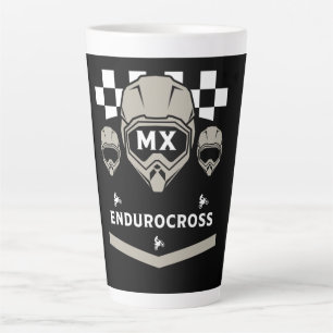 Café Latte Caneca de esportes de piloto de motocross enduro d