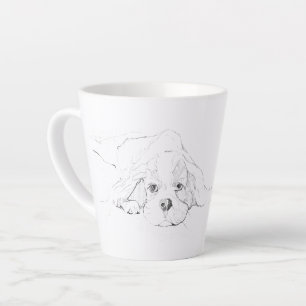 Café Latte Caneca de Estimação do Cavalier King Charles Spani