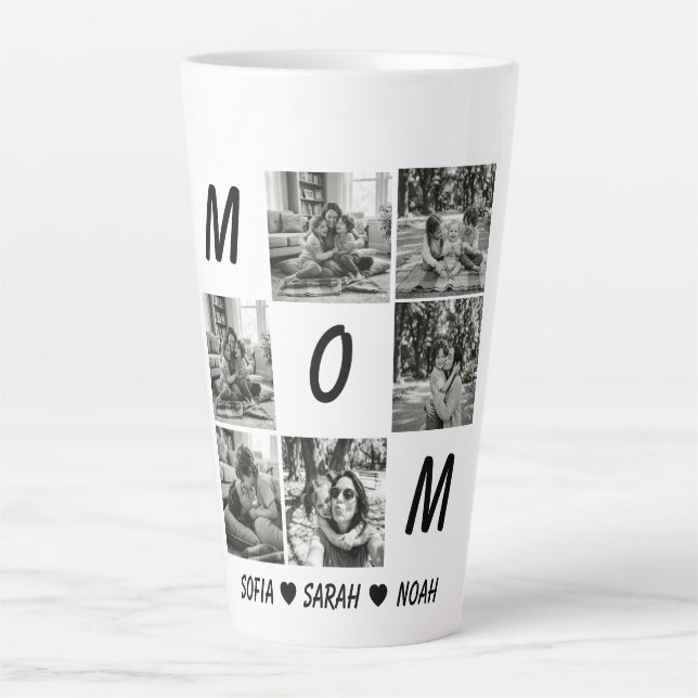 Café Latte Caneca de Foto da Mamãe Personalizada: Dia das Mãe (Frente)