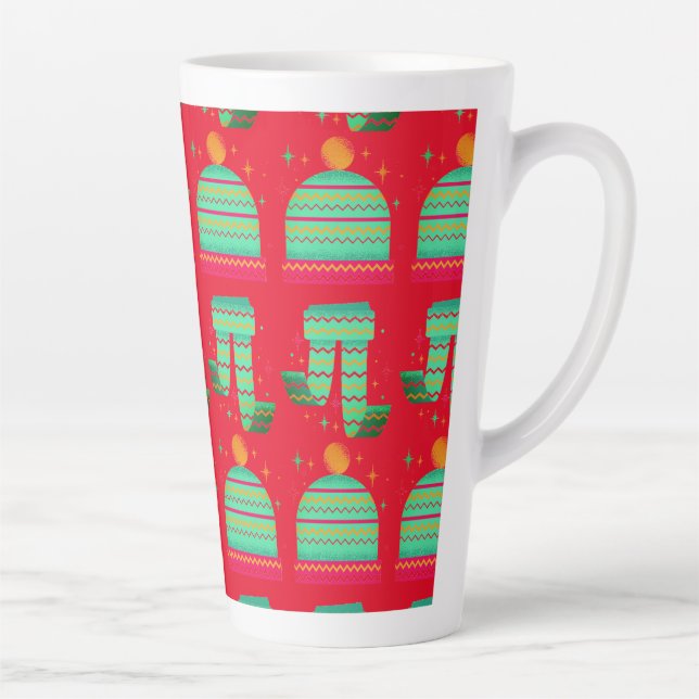Café Latte caneca de gorrito e búanda (Direita)