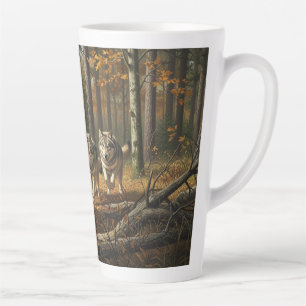 Café Latte Caneca de Lata de Lobo estilo 1