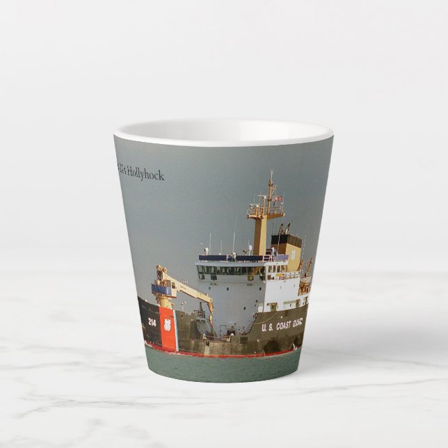 Café Latte Caneca de latão Hollyhock (Frente)