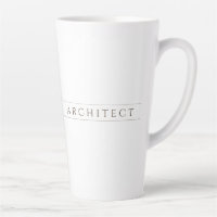 CANECA DE LATTÉ ALTA PARA ARQUITETO / Sepia