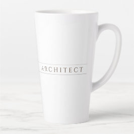 Café Latte CANECA DE LATTÉ ALTA PARA ARQUITETO / Sepia