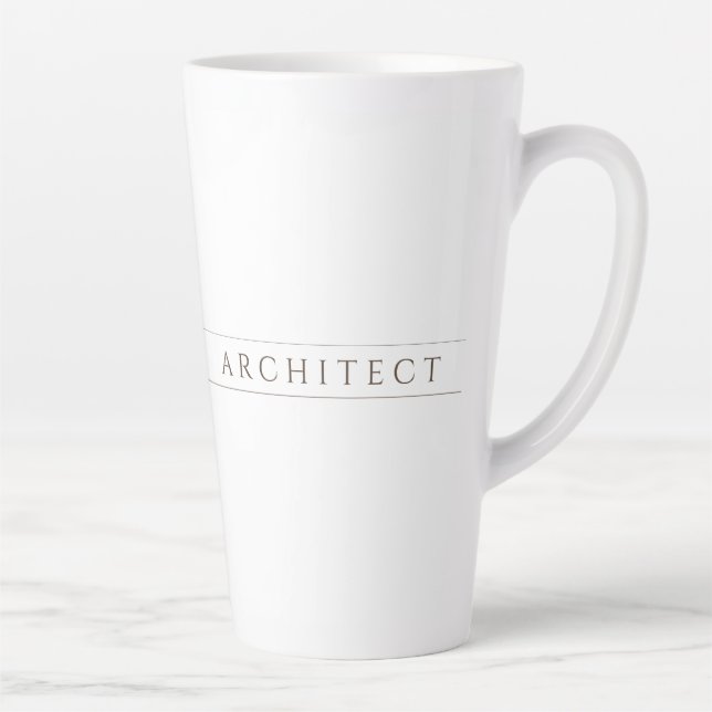 Café Latte CANECA DE LATTÉ ALTA PARA ARQUITETO / Sepia (Direita)