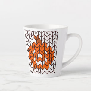 CAFÉ LATTE CANECA DE MALHA JACK-O-LANTERN PARA LATTÉ