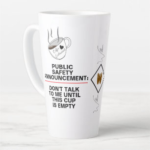 Café Latte Caneca de Meme de Cafeína Caneca de Piada de Caf
