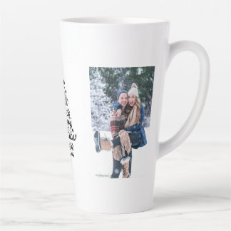 Café Latte Caneca de Natal com Foto Personalizada de Casal
