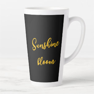 Café Latte Caneca de Padrão Tribal Boho Girassol – Calor Sol