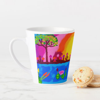 Café Latte Caneca de Paisagem Natural
