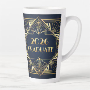 Café Latte Caneca de Pós-Graduação Art Deco 2026