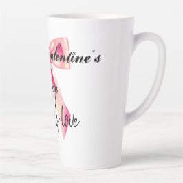 Café Latte Caneca de presente de dia de São Valentim