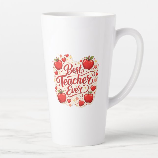 Café Latte Caneca de Presente para Professor / Agradecimento  (Direita)