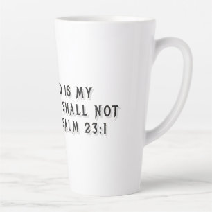 Café Latte Caneca de Presente Salmo 23:1