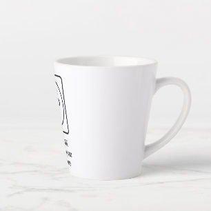 Café Latte Caneca de promocão de logotipo corporativo simples