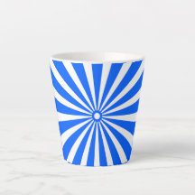 Caneca de Rajada Azul Radiante – Luz Geométrica Ou