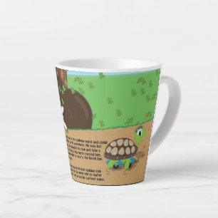 Café Latte caneca de tartaruga e coelho