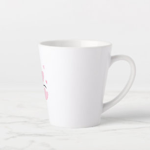Café Latte Caneca de Tipografia AMOR