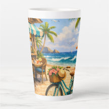 Caneca de Vibrações de Verão na Praia