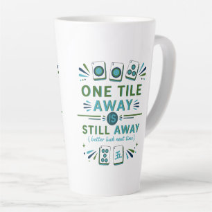 Café Latte Caneca Divertida de Mahjong – Uma Peça Longe Ainda
