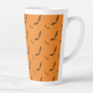 Café Latte Caneca latina de Halloween/morcego