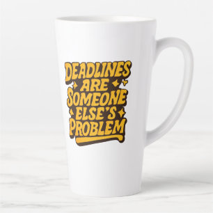 Café Latte Caneca para Gerente de Escritório Aposentado – Pre